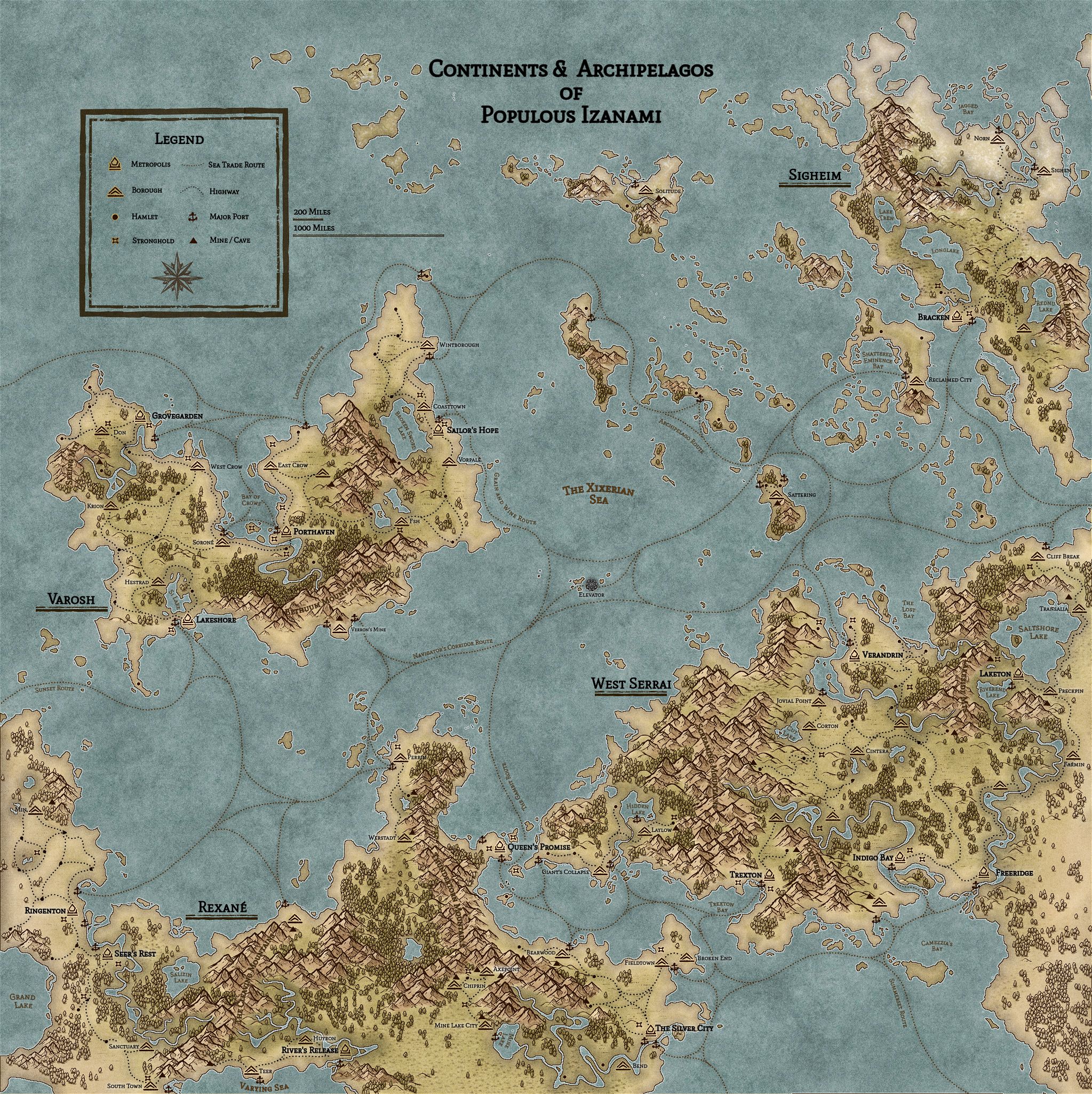 The Populous Region of Izanami